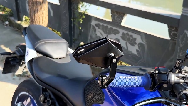 Amazon | FENRIR ブラック オートバイ バイク バーエンドミラー バイク